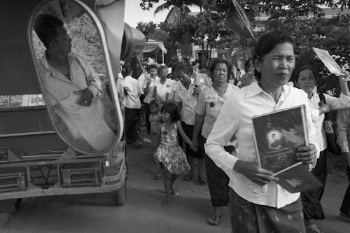 CAMBODIA. Phnom Penh. 8/03/2012: Boeung Kak Lake and Borei Keila residents joining in celebration of Women's Day.