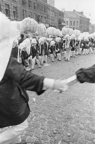 BELGIUM. Binche. 5/03/1971: Carnival of Binche.