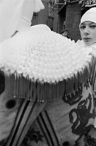 BELGIUM. Binche. 5/03/1971. Gilles de Binche at carnival.