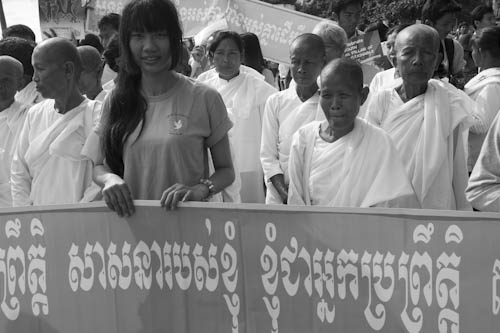 CAMBODIA. Phnom Penh. 21/09/2012: International World Peace Day demonstration.