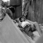 HONDURAS. Mesa Grande. (San Marcos). 8/06/1988: Salvadoran refugees. Evelio Ayala Bonilla, shot by Honduran soldiers within the camp limits.