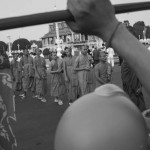 CAMBODIA. Phnom Penh. 01/02/2013: Monks preparing to attend the funeral procession of King Norodom Sihanouk.