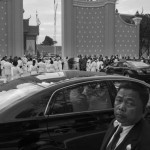 CAMBODIA. Phnom Penh. 2/02/2013: Royal Family being welcomed at the funeral pyre during ceremonies for the late King Norodom Sihanouk.