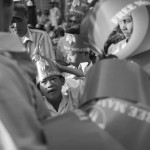 CAMBODIA. Phnom Penh. 5/03/2013: Supporters outside the Appeals Court at the trial of Mam Sonando, 71 years, sentenced to 20 years of imprisonment for supporting a so-called secessionist movement.