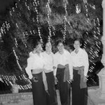 CAMBODIA. Phnom Penh. 31/12/1999: Girls at New Year celebration on Wat Phnom.