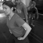 CAMBODIA. Phnom Penh.19/08/2011: Emmanuèle Phuon, choreographer, during rehearsals of the last part of the 'Khmeropédies' trilogy by Amrita dancers.