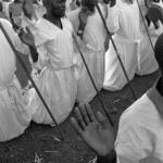 MALAWI. Kunyinda. 29/06/1991: Mozambican refugees. Apostolic religious sect supported by South Africans. They play an essential role in the organisation of the camp but refuse any medical care by MSF.