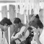 MEXICO. Amparo Aguatinta (Chiapas). 19/06/1988: Guatemalan refugees rehearsing music before mass.