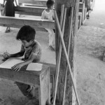 MEXICO. Maya Tecum (Campeche). 23/06/1988: Guatemalan refugees at school.
