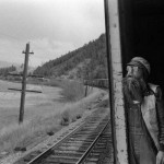 USA. (Montana). 2/05/1986: Hobo going from Denver (Colo.) to Spokane (Washington) by freight train.