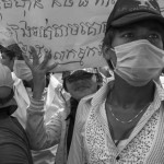 CAMBODIA. Phnom Penh. 5/09/2013: About 1500 workers from the SL factory organised a 3-hour march from their factory to the Municipality, followed by a sit-in, to seek a resolution in the conflict they have with their direction. The workers ended a 10-day long strike only last friday.