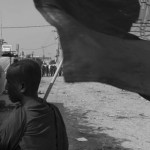 CAMBODIA. Phnom Penh.02/01/2014: Monk supporting the workers at The Yakjin factory who were dispersed in the morning by members of Unit 911 from the RCAF which is stationed nearby, causing 10 injured. Voan Pov, Union Leader, and three monks were beaten and arrested;