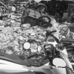 CAMBODIA. Phnom Penh. 4/02/2014: CINTRI, the company in charge of garbage collection for the city of Phnom Penh, faces a strike by its truck drivers while garbage piles up in the streets of the city.