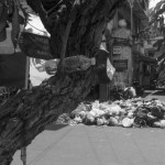 CAMBODIA. Phnom Penh. 4/02/2014: CINTRI, the company in charge of garbage collection for the city of Phnom Penh, faces a strike by its truck drivers while garbage piles up in the streets of the city.