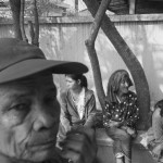 CAMBODIA. Phnom Penh. 13/02/2014: The Borei Keila community, entangled in a relocation issue with the authorities since several years, wait for the results of a meeting with the Municipality.