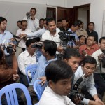 CAMBODIA. Phnom Penh. 18/12/2008: Journalists at press conference held at HRP headquarters.