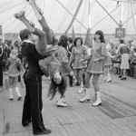 BELGIUM, Brussels. 15/05/1978: Majorettes at the Socialist Party party.
